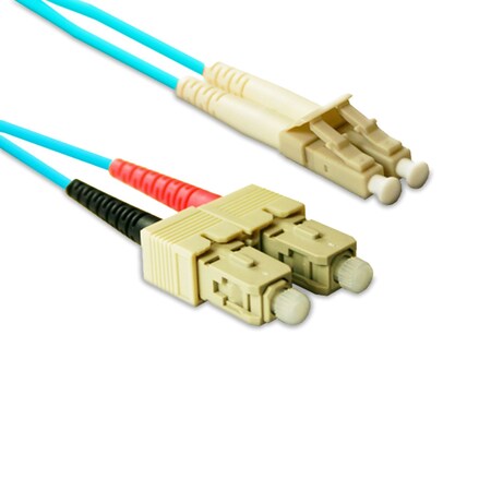 Enet Enet 15M Sc/Lc Duplex Multimode 50/125 10Gb Om3 Or Better Aqua Fiber SCLC-10G-15M-ENC